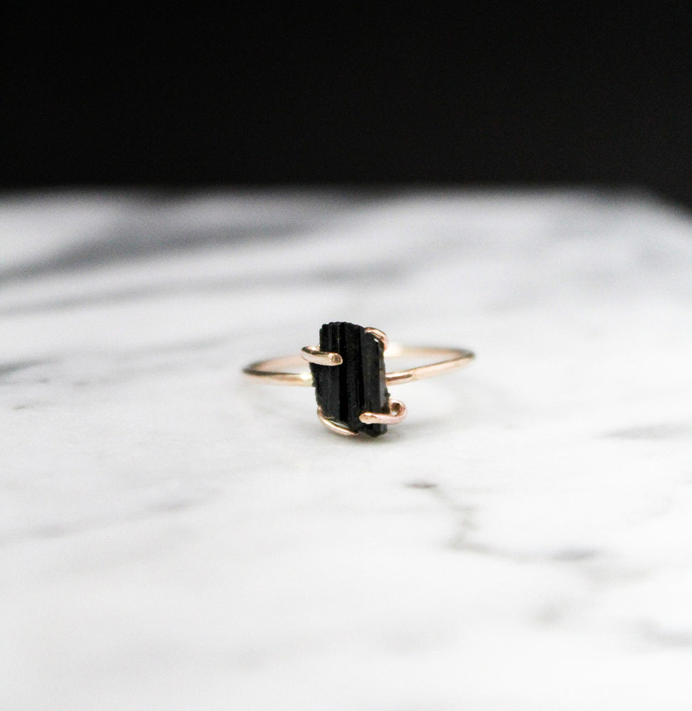 Black Tourmaline Ring – Indigo Row